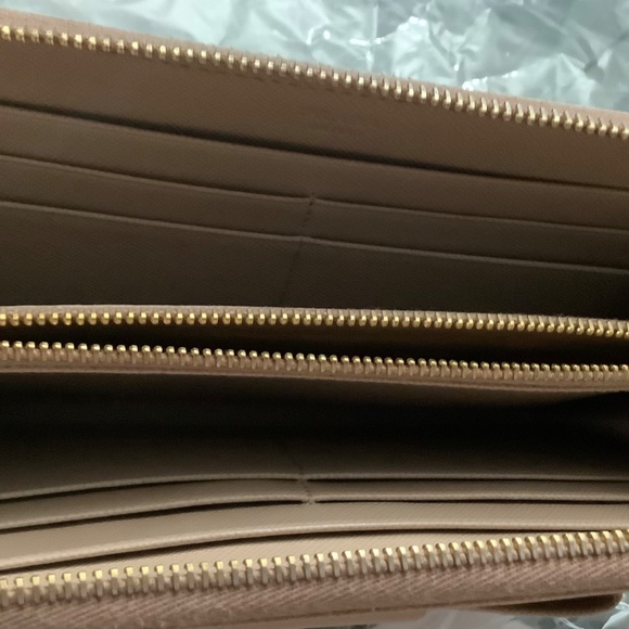 Prada Saffiano Leather Bow Long Zip Wallet - Picture 7 of 14